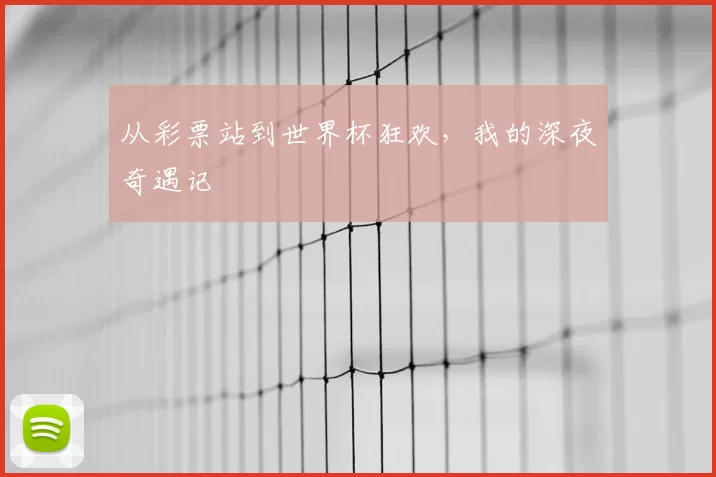 从彩票站到世界杯狂欢，我的深夜奇遇记