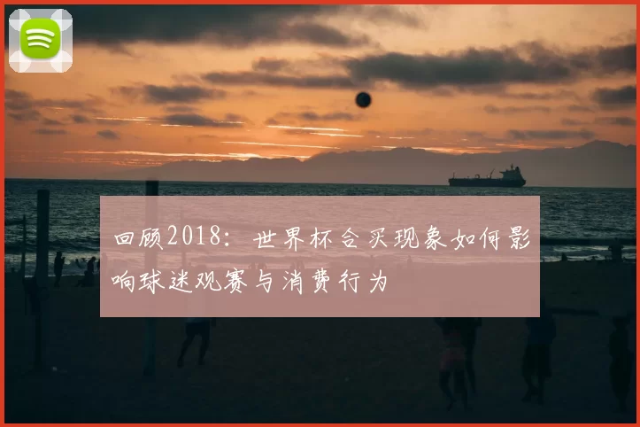 回顾2018:世界杯合买现象如何影响球迷观赛与消费行为
