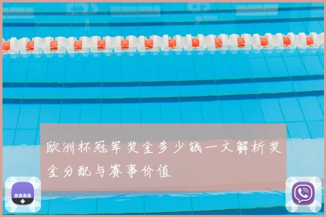 欧洲杯冠军奖金多少钱一文解析奖金分配与赛事价值